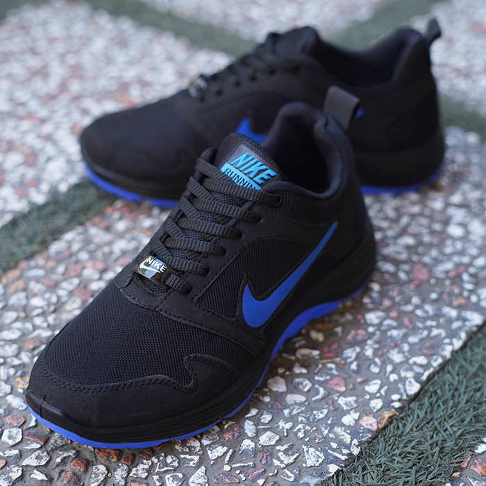 کفش ورزشی مردانه مشکی آبی مدل Rabin