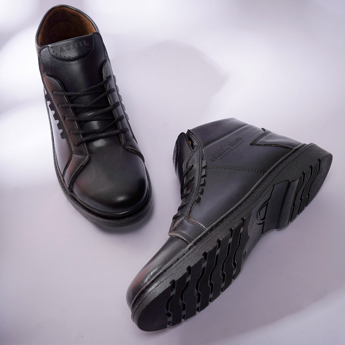 نیم بوت مردانه مشکی مدل Ashil